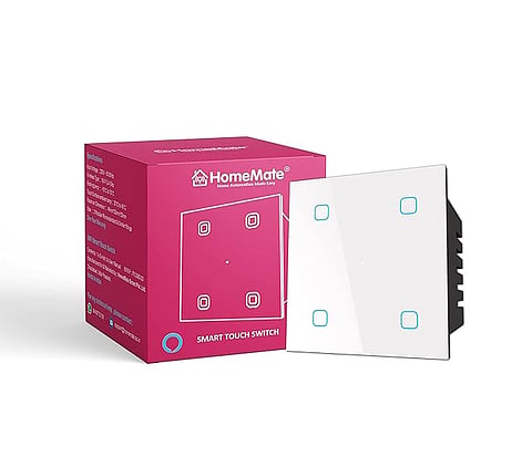 HomeMate Wi-Fi Smart 4 Gang Touch Switch 